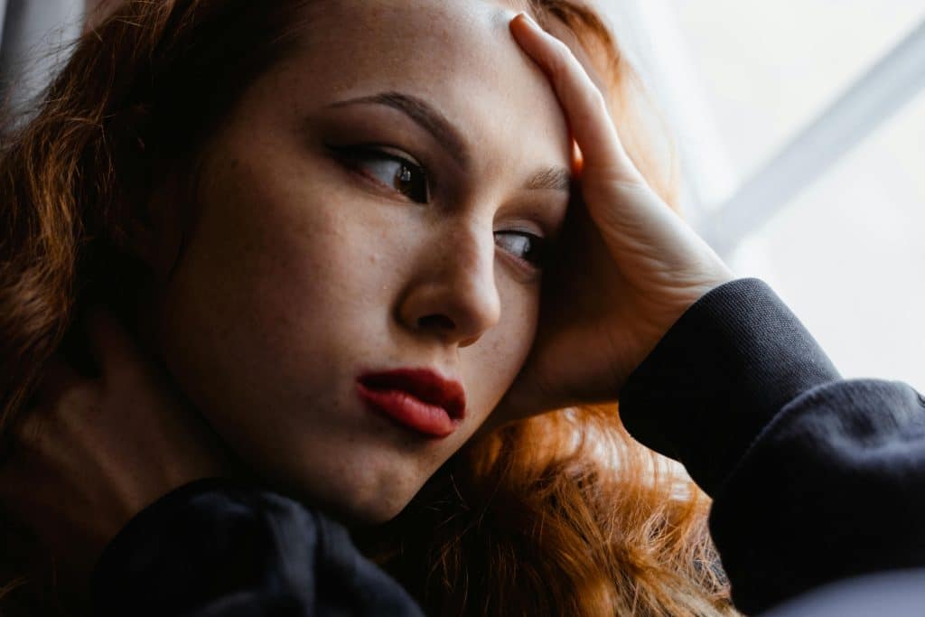 woman feeling lonely
