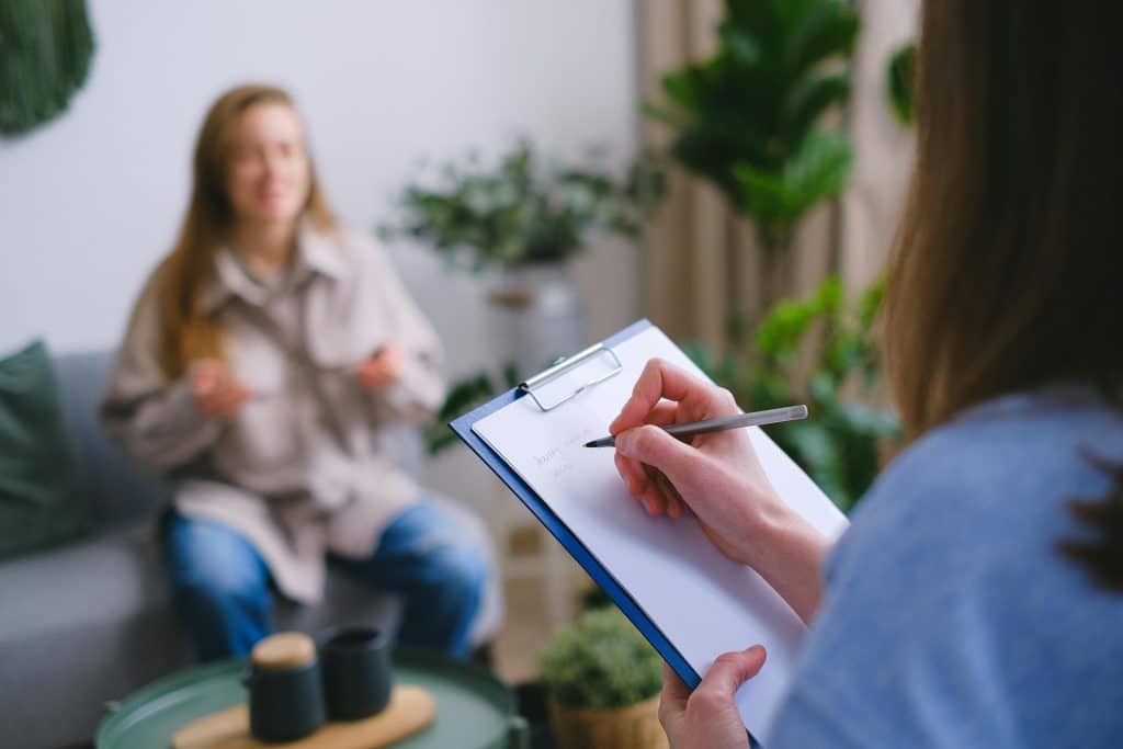 anxiety treatment session