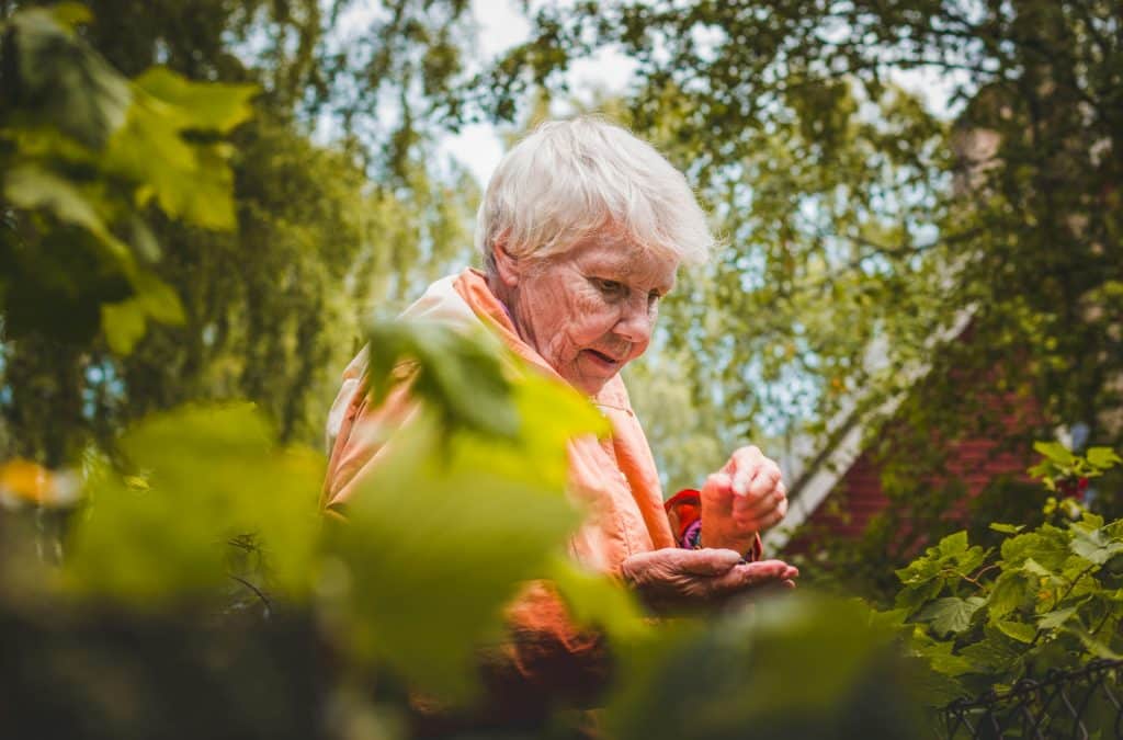 older woman in the jungle